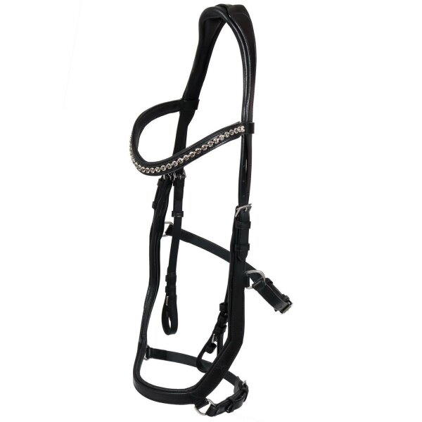 Trense Tokio schwarz/silber PONY