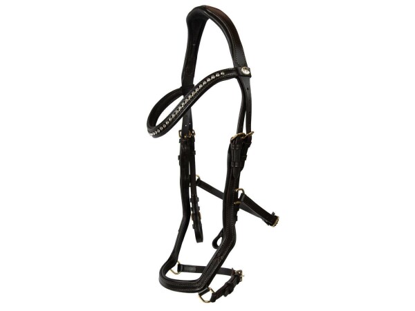 Trense Tokio braun/messing PONY