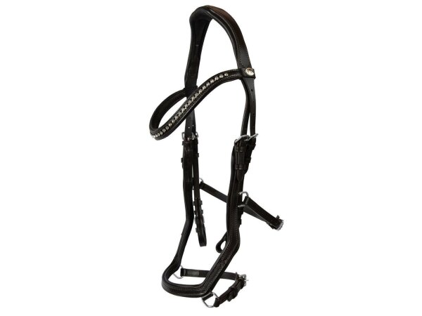 Trense Tokio braun/silber COB