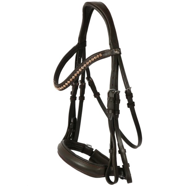 Stang en Trens Hoofdstel Mechtersen bruin/messing FULL