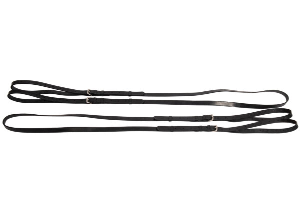 Lauffer-Teugel Hulpteugel zwart/zilver Pony