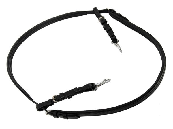 Halsriemen schwarz/silber Pony