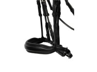 Kandare Aachen rundgen&auml;ht schwedisch schwarz/silber schwarz unterlegt matt Full