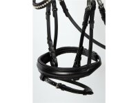 Trense Hagen englisch kombiniert schwarz/silber schwarz unterlegt matt Pony