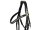 Hagen Swedish combined bridle black/silver white underlay matt cob
