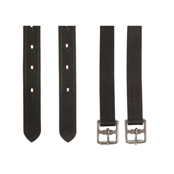Brown stirrup straps, size 140