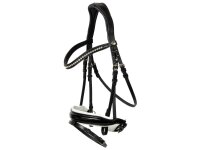 Wiesbaden Comfort Swedish combined bridle, black/silver...