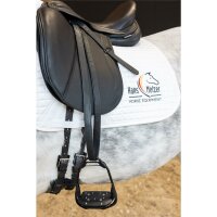 Softtouch Mono Dressage stirrup leathers, black, S, 65 cm