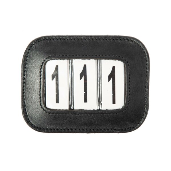 Hoofdnummer leer 3 cijfers zwart