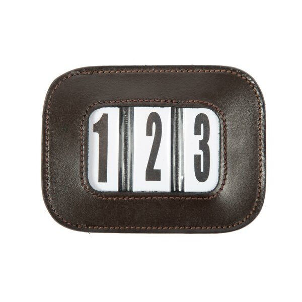 Kopfnummer Leder 3-Stellig braun