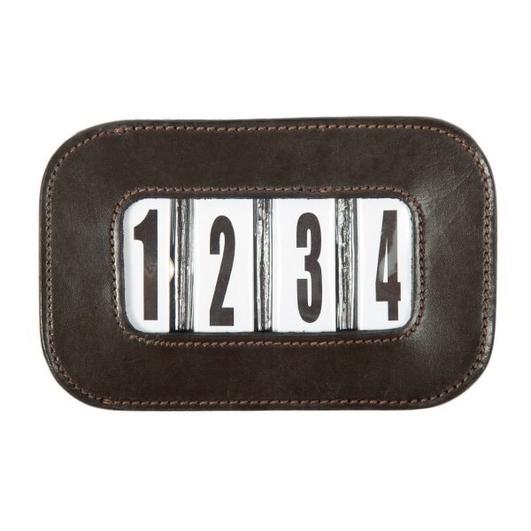 Kopfnummer Leder 4-Stellig braun