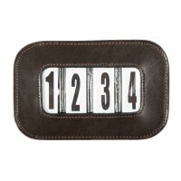 Kopfnummer Leder 4-Stellig braun