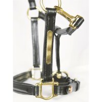 Hünxe halter black/brass PONY