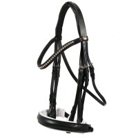 Kandare Hamburg schwarz/silber PONY