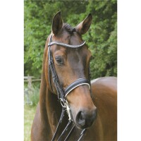 Kandare Hamburg schwarz/silber PONY