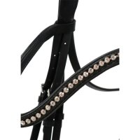 Kandare Wiesbaden schwarz/silber PONY