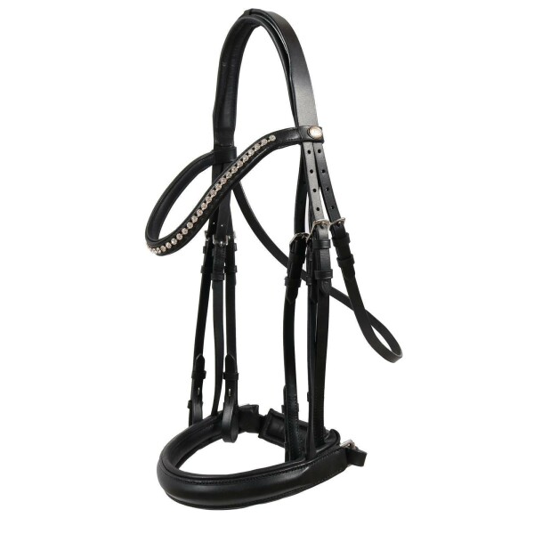 Kandare Wiesbaden schwarz/silber XFULL