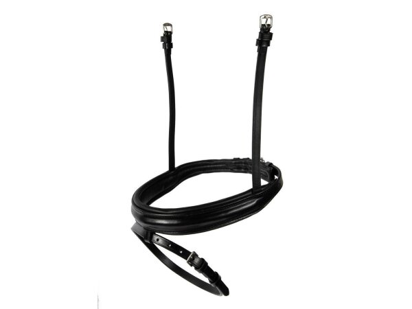 Wide English combined bridle strap with black backing PONY