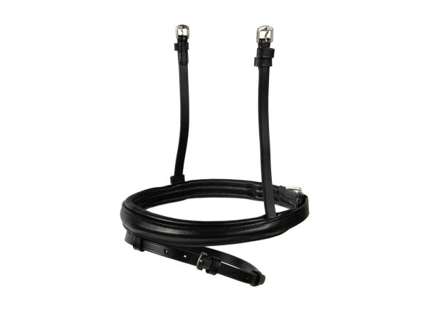 Reithalfter konisch englisch kombiniert schwarz/silber COB