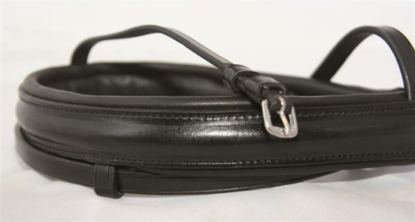 Reithalfter standard englisch kombiniert schwarz/silber COB