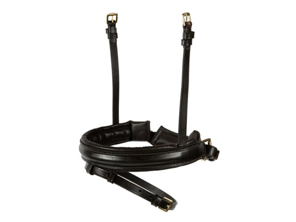 Reithalfter standard schwedisch kombiniert braun/messing PONY