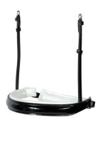 Kandarenreithalfter Hamburg LACK schwarz/silber...