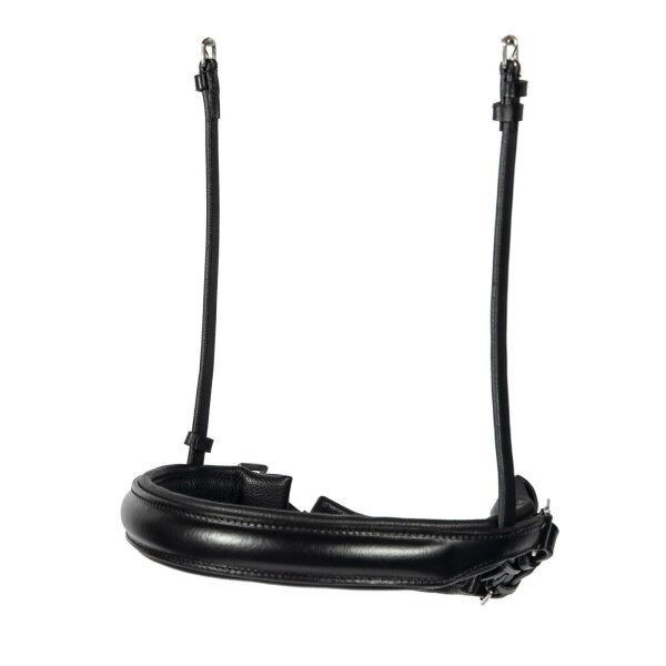 Kandarenreithalfter Wiesbaden schwarz/silber schwarz unterlegt PONY