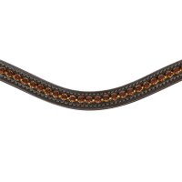 Hanover browband brown/brass XFULL