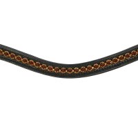 Stirnriemen Hannover/Krusemark schwarz/messing COB