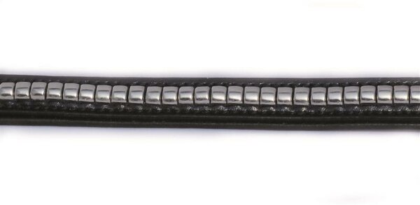 Stirnriemen Kreuth schwarz/silber PONY