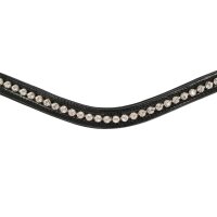 Wiesbaden browband black/silver stones XFULL