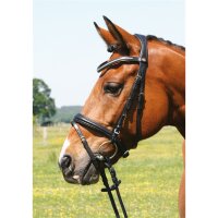 Trense Kreuth schwarz/silber PONY