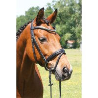 Trense Kreuth schwarz/silber PONY