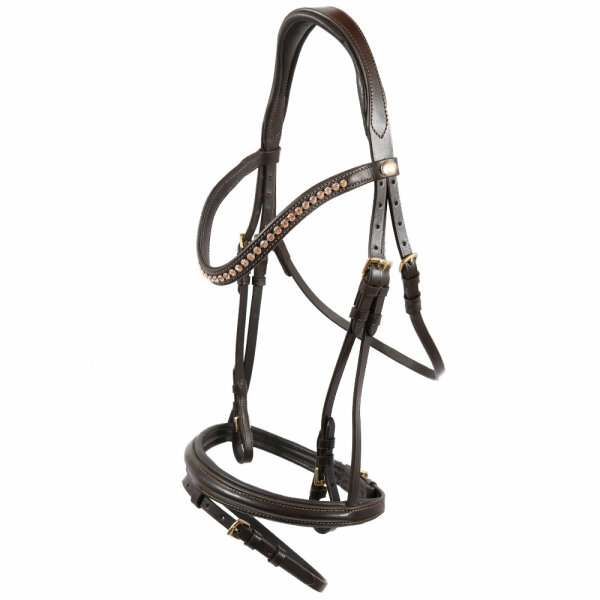 Mechtersen bridle brown/brass XFULL