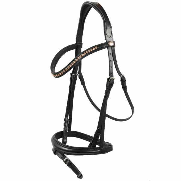 Trense Mechtersen schwarz/silber PONY