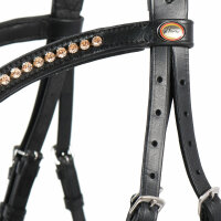 Trense Mechtersen schwarz/silber PONY