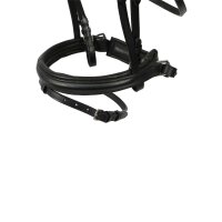 Trense Valluhn schwarz/silber schwedisches Reithalfter XFULL