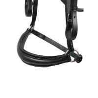 Trense Valluhn schwarz/silber hannoversches Reithalfter PONY