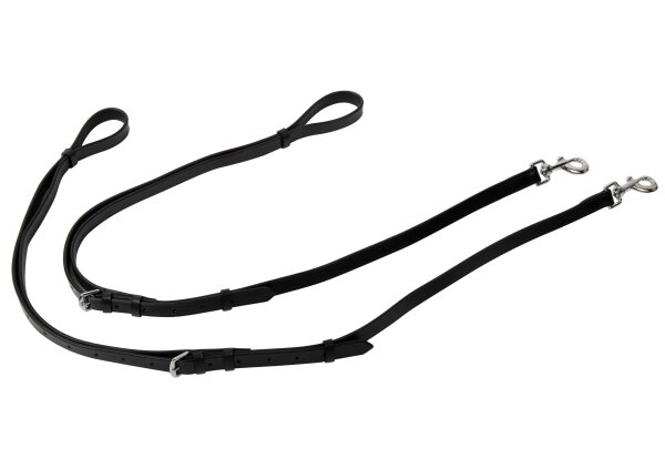 Uitbindriemen zwart/zilver PONY