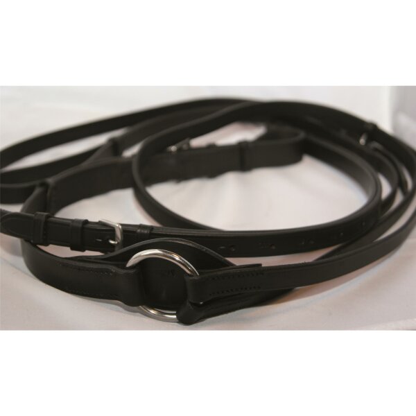 Triangular reins black/silver COB/FULL