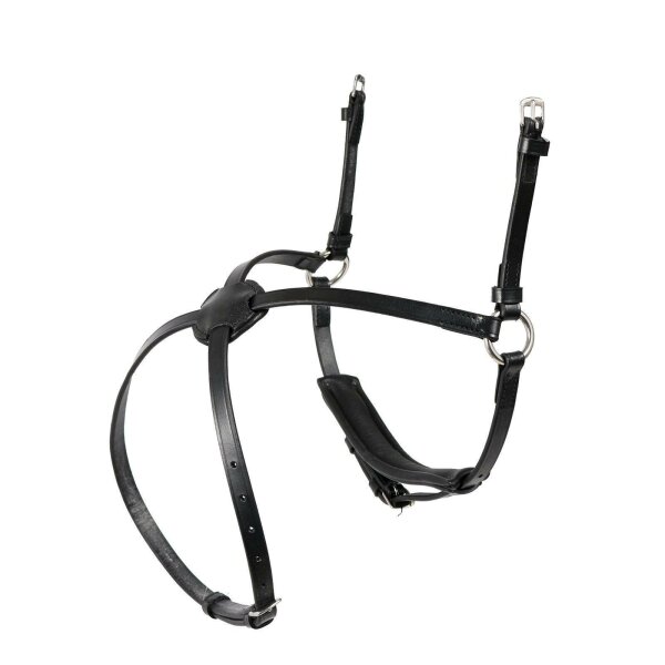 Mexican noseband black/silver with black lining PONY