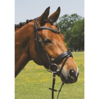 Trense Luhm&uuml;hlen schwarz/silber dunkle Kristalle PONY