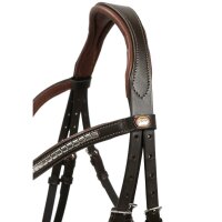 Trense Kreuth braun/silber PONY