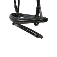 Hoofdstel Badminton zwart/zilver COB