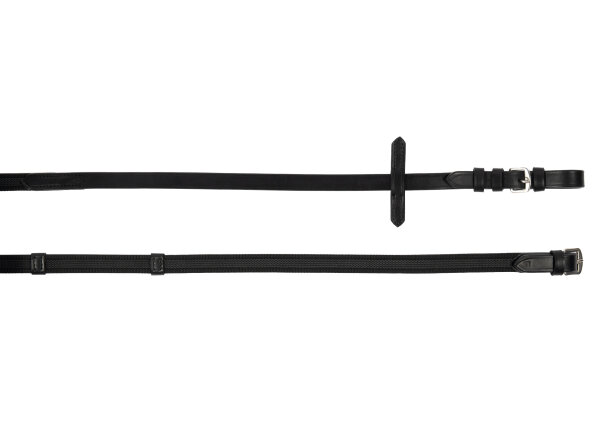 Zügel feingummiert 15mm mit Stopper PONY