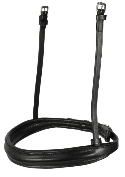 Reithalfter englisch ohne Sperrriemen schwarz/silber FULL