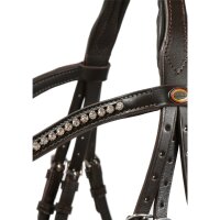 Trense Calgary englisches Reithalfter braun/silber XFULL