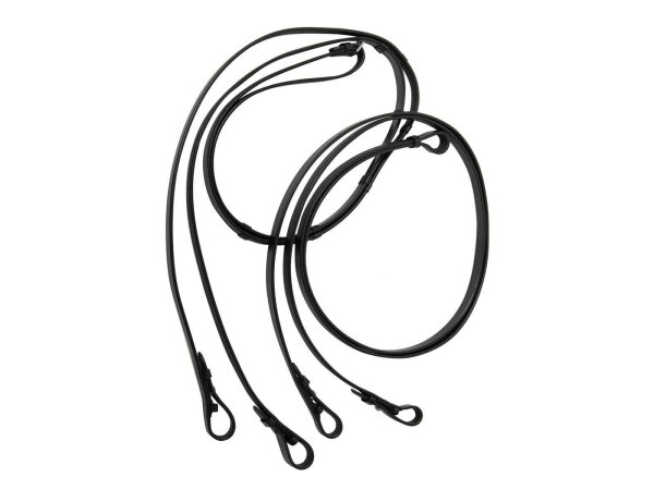 Stang en Trens Hoofdstel  set zwart/zilver XFULL