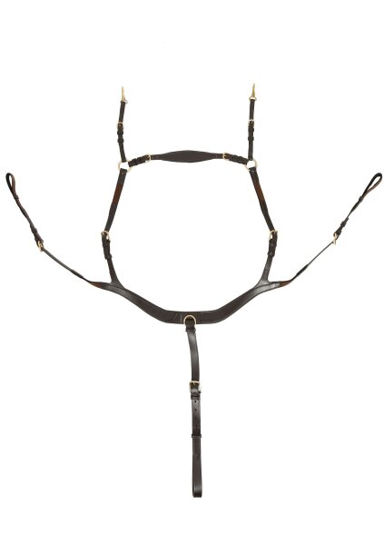 Balve breastplate brown/brass Extra Warmblood